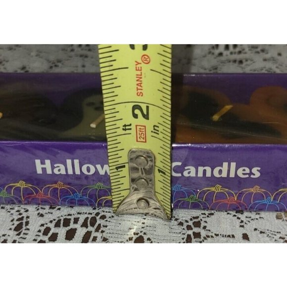 Vintage Pumpkin Time Halloween Candles Set of 4 Novelty Bat Cat Pumpkin Ghost - Picture 7 of 7